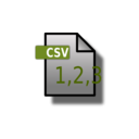 download File Icon Csv clipart image with 315 hue color