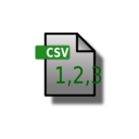 download File Icon Csv clipart image with 0 hue color