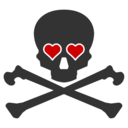 download Love Kills clipart image with 0 hue color