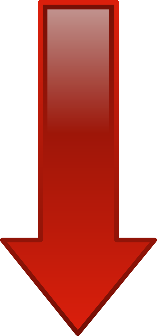 Arrow Down Red Clipart I2clipart Royalty Free Public Domain Clipart
