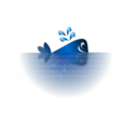 download Happy Blue Whale clipart image with 0 hue color