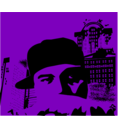 download Self Pop Art Portrait clipart image with 270 hue color
