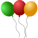download Balloons clipart image with 0 hue color