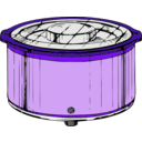 download Crockpot clipart image with 225 hue color