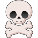 download Cute Skull clipart image with 315 hue color