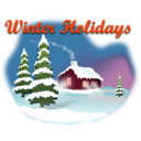 download Winter Holiday Scene clipart image with 315 hue color