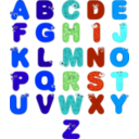download Animal Alphabets clipart image with 180 hue color