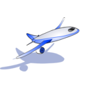 download Plane Taking Off clipart image with 45 hue color