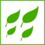 Eco Green Leaves Icon