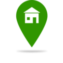 download Green Home Icon clipart image with 315 hue color