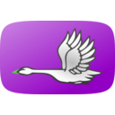 download Flying Swan 2 clipart image with 90 hue color