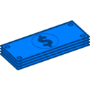 download Dollars clipart image with 90 hue color
