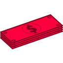 download Dollars clipart image with 225 hue color