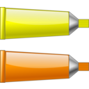 download Color Tube Yelloworange clipart image with 0 hue color