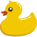 download Rubber Duck clipart image with 0 hue color