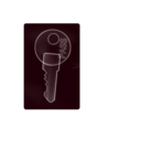 download X Ray Key clipart image with 135 hue color