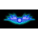 download Glowing Wing Symbol clipart image with 0 hue color