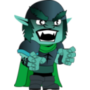 download Orc Chibi clipart image with 135 hue color