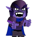 download Orc Chibi clipart image with 225 hue color