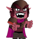 download Orc Chibi clipart image with 315 hue color