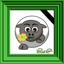 download Sheep Dead Smiley Emoticon clipart image with 90 hue color