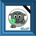 download Sheep Dead Smiley Emoticon clipart image with 180 hue color