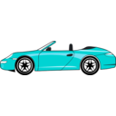 download Draft Form Porsche Carrera Gt clipart image with 180 hue color