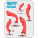 download Trippy Sausage clipart image with 0 hue color