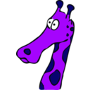 download Drawn Giraffe clipart image with 225 hue color