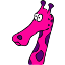 download Drawn Giraffe clipart image with 270 hue color