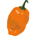 download Habanero Pepper clipart image with 0 hue color