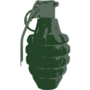 download Hand Grenade clipart image with 90 hue color