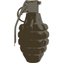 download Hand Grenade clipart image with 0 hue color