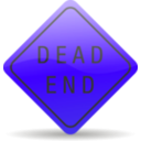 download Dead End Sign clipart image with 225 hue color