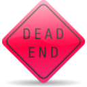 download Dead End Sign clipart image with 315 hue color