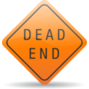 download Dead End Sign clipart image with 0 hue color