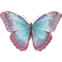 download Morpho Helenor clipart image with 315 hue color