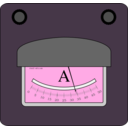 download Ampermeter clipart image with 270 hue color
