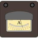 download Ampermeter clipart image with 0 hue color