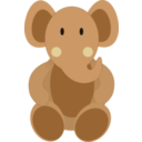 download Baby Elephant clipart image with 180 hue color