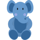 download Baby Elephant clipart image with 0 hue color