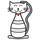 download Kitten clipart image with 0 hue color