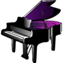 download Piano clipart image with 270 hue color