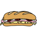 download Sandwich One clipart image with 0 hue color