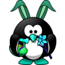 download Bunny Penguin clipart image with 135 hue color