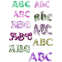 download Ten Text Textures clipart image with 270 hue color