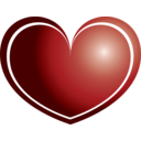 download Heart clipart image with 0 hue color