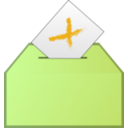 download Vote No Icon clipart image with 45 hue color