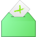 download Vote No Icon clipart image with 90 hue color