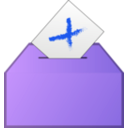 download Vote No Icon clipart image with 225 hue color